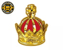 CROWN OLDSKOOL - AUTOCOLLANT IMPRESSION INTÉGRALE / Rouge