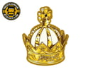 CROWN OLDSKOOL - FULL PRINT AUFKLEBER / Grau