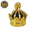 CROWN OLDSKOOL - FULL PRINT AUFKLEBER / Schwarz