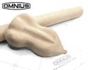 1 Meter - Omnius Självhäftande Tyg Med Beige Alcantara-Look