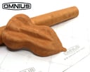1 Mètre - Tissu Autocollant Omnius Aspect Alcantara Marron