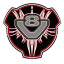 AUTOCOLLANT D'EMBLÈME - 22 V8 PINSTRIPE / Option