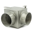 Valvola di scarico in acciaio inox 114 o 129mm / 114mm