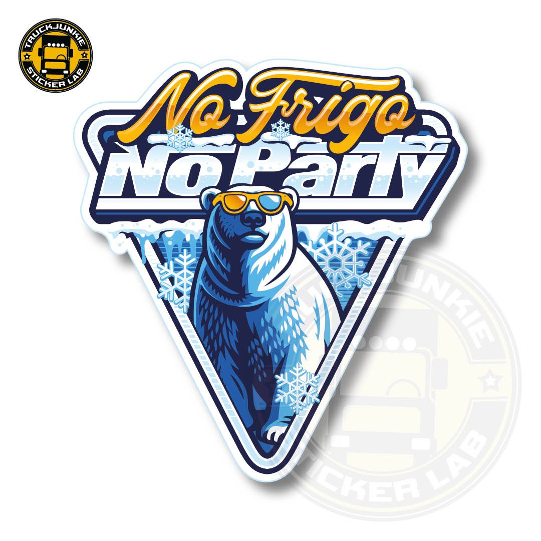 No Frigo No Party Aufkleber