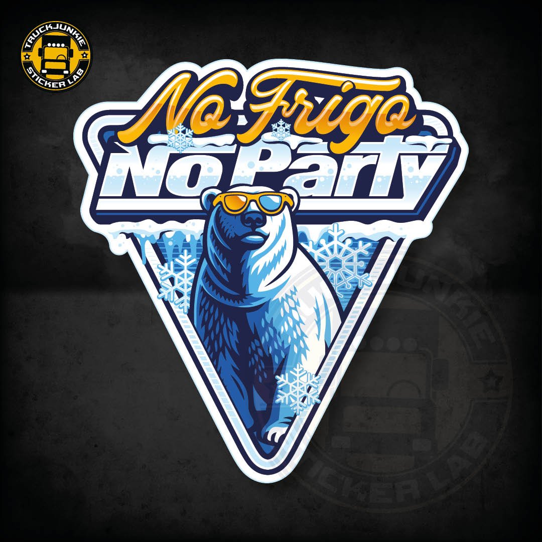 No Frigo No Party Aufkleber