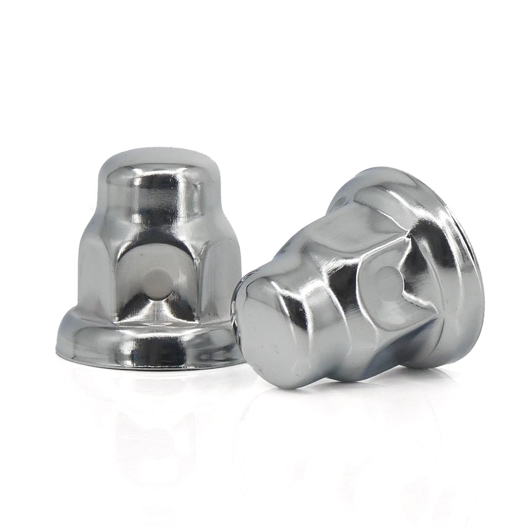 United Pacific Verchroomd Stalen Wielmoerdoppen 32mm - 10 Stuks