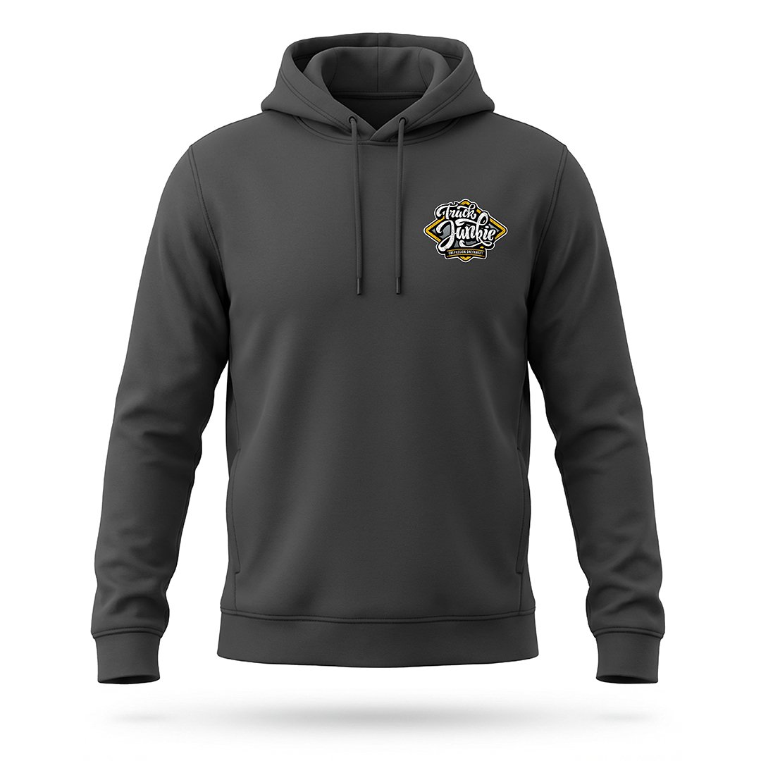 Truckjunkie Hoodie Gris Yellow Wybert