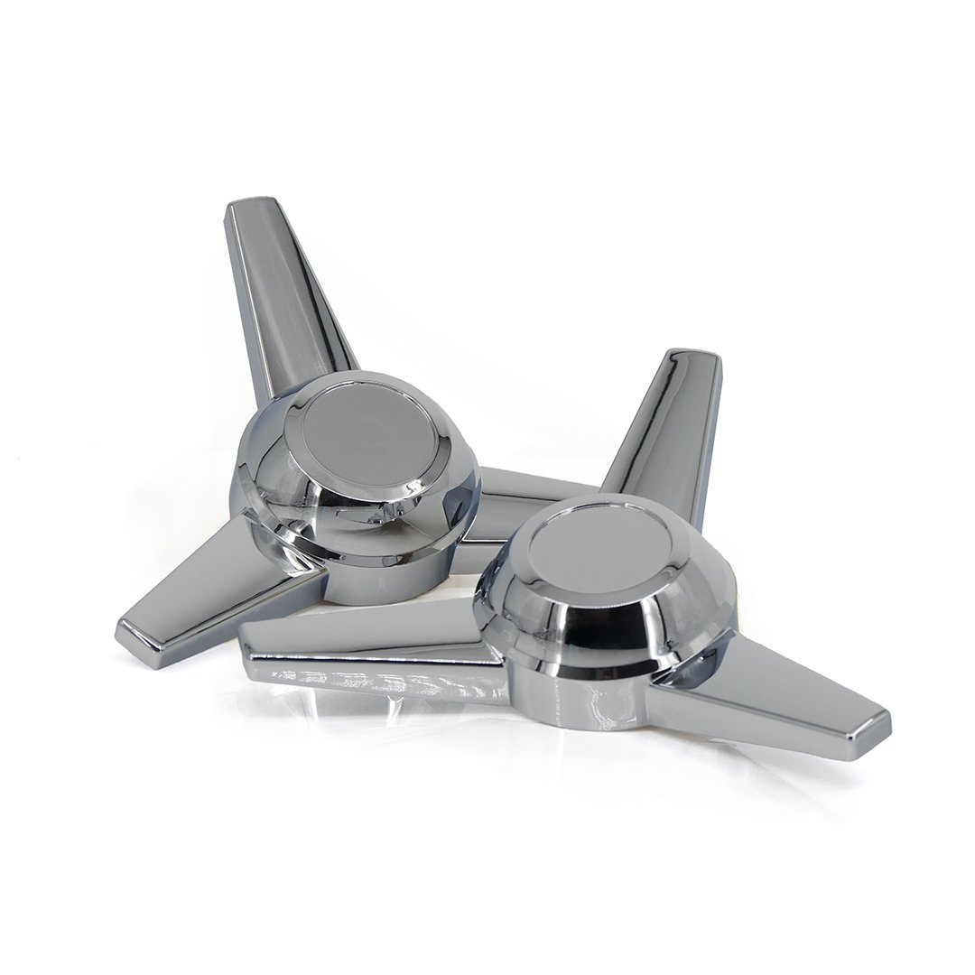United Pacific 3-Bar Chrome Spinner
