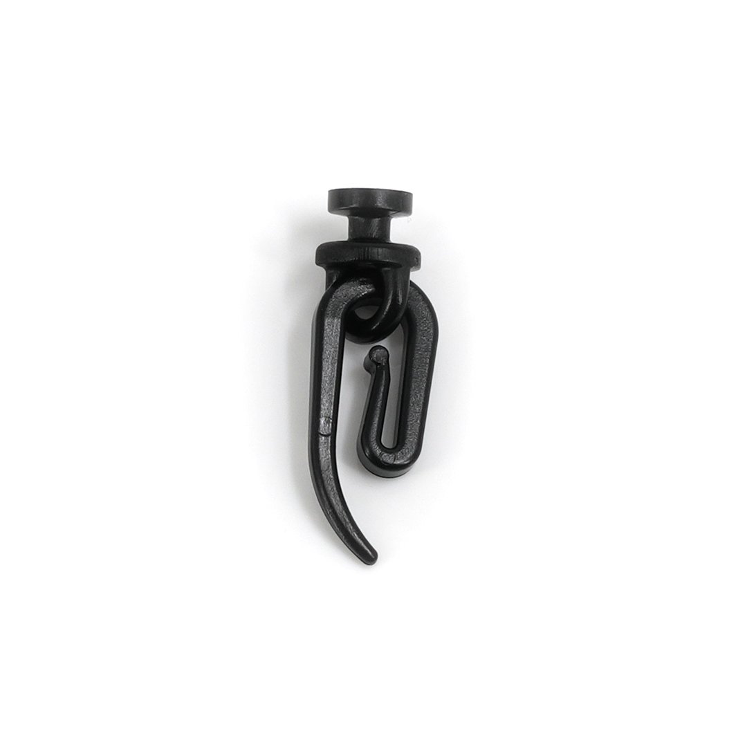 Crochets et glissières Omnius noirs pour Scania R, 50 pièces