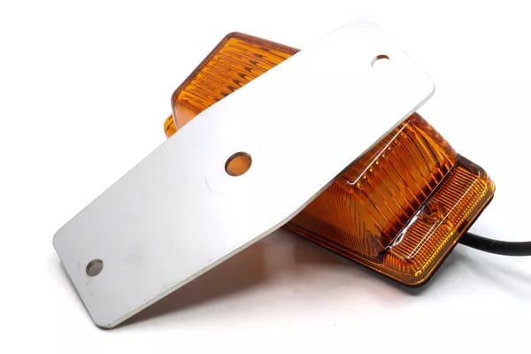 Omnius Oldskool LED Double brûleur Orange + Cadre