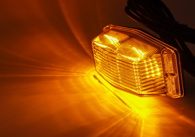 Omnius Oldskool LED Double brûleur Orange vif + Cadre