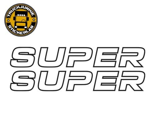 Super 2.0 « Outline » – Set D'autocollants