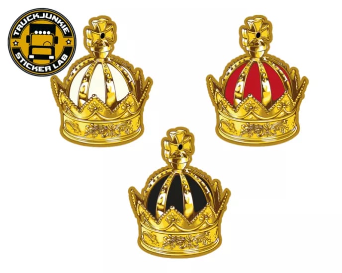 Autocollant CROWN Oldskool Full Print