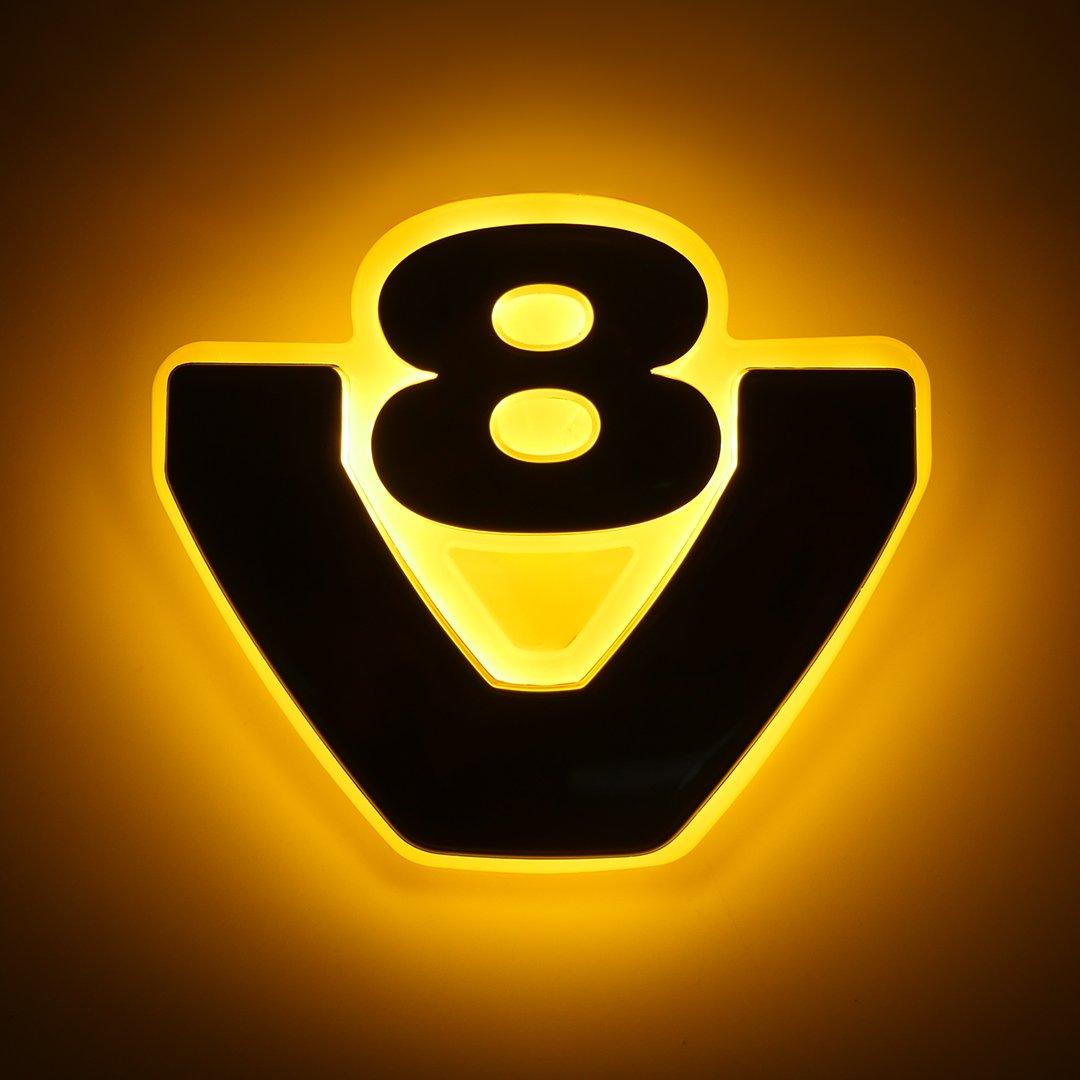 Base lumineuse pour emblème Scania V8, étanche