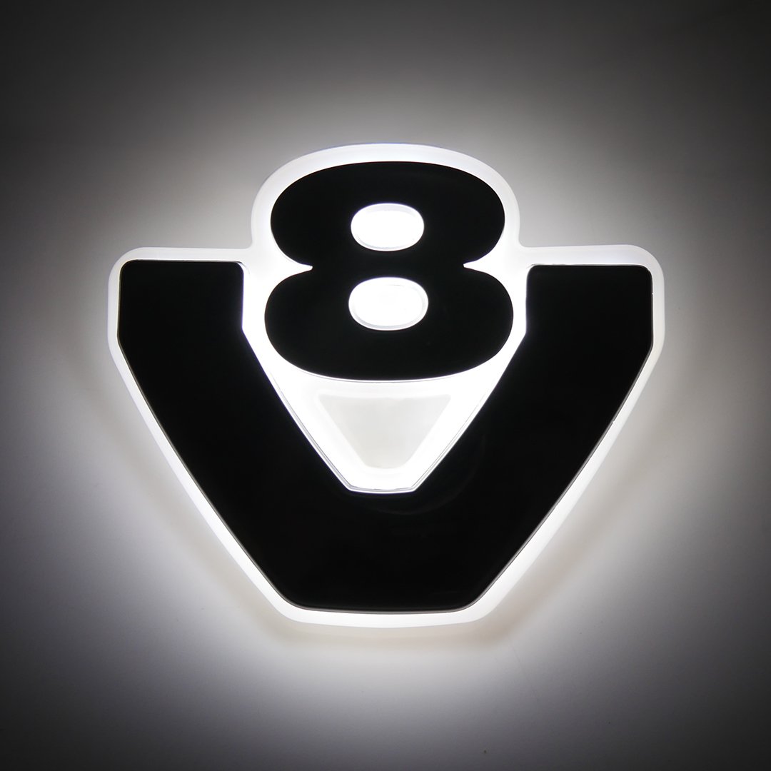 Base lumineuse pour emblème Scania V8, étanche