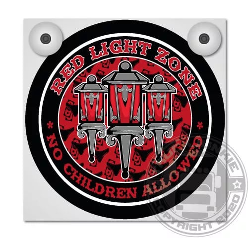 Red Light Zone enseigne lumineuse Deluxe Complète