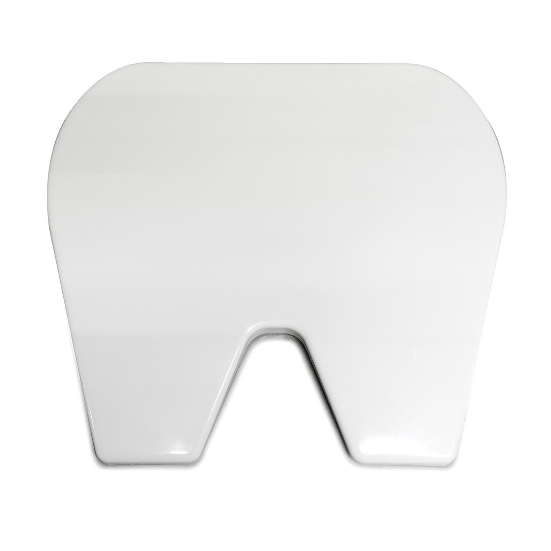 Plaque de couplage d'assiette universelle Couvercle de plaque Polyester blanc