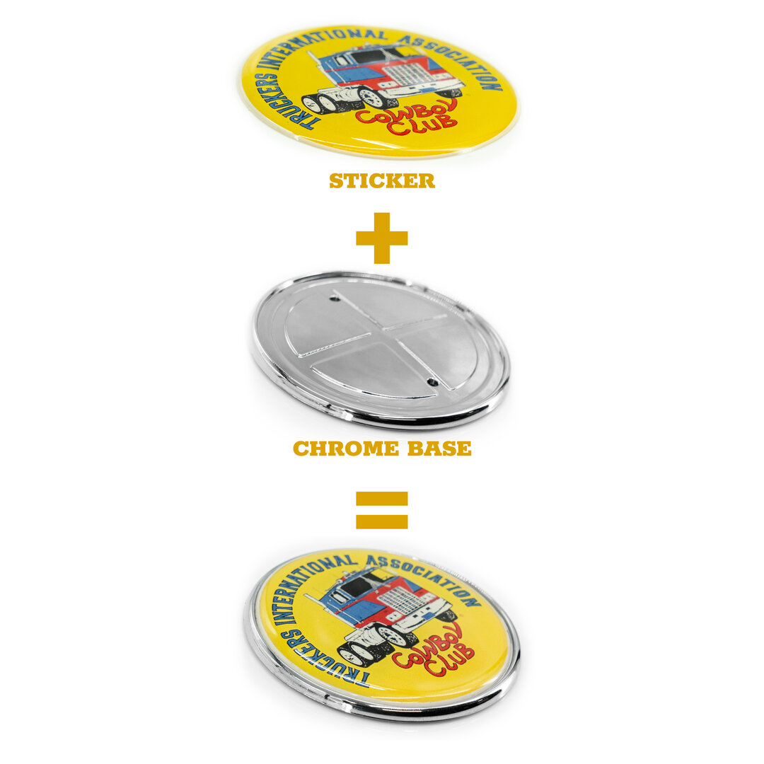 Embleem Universeel Chrome - Ø7CM
