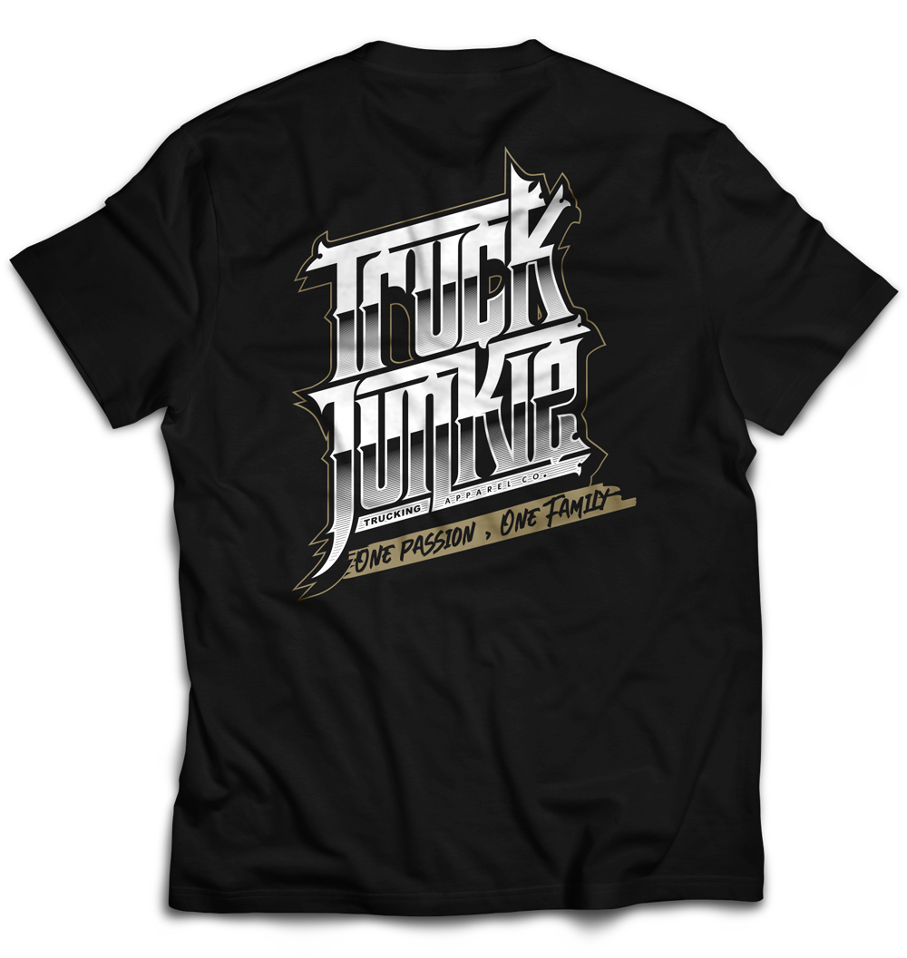 Truckjunkie One Passion One Family - T-shirt noir