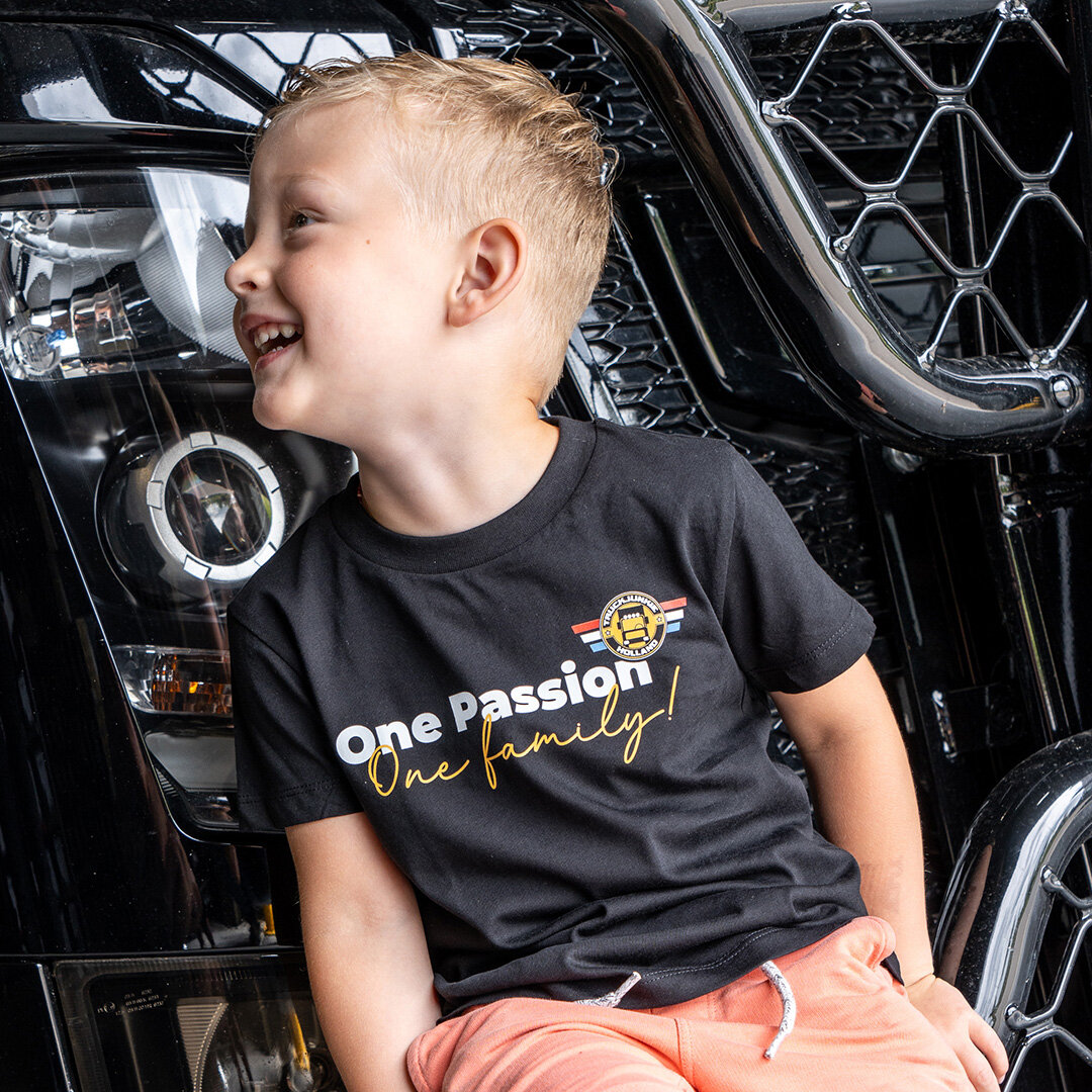 Truckjunkie Maglietta per bambini Una Passione Una Famiglia