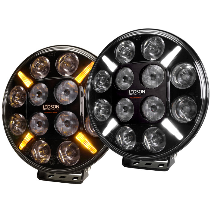 Ledson Pollux9+ Gen3 Projecteur 120W Avec Feu de Position Orange et Blanc
