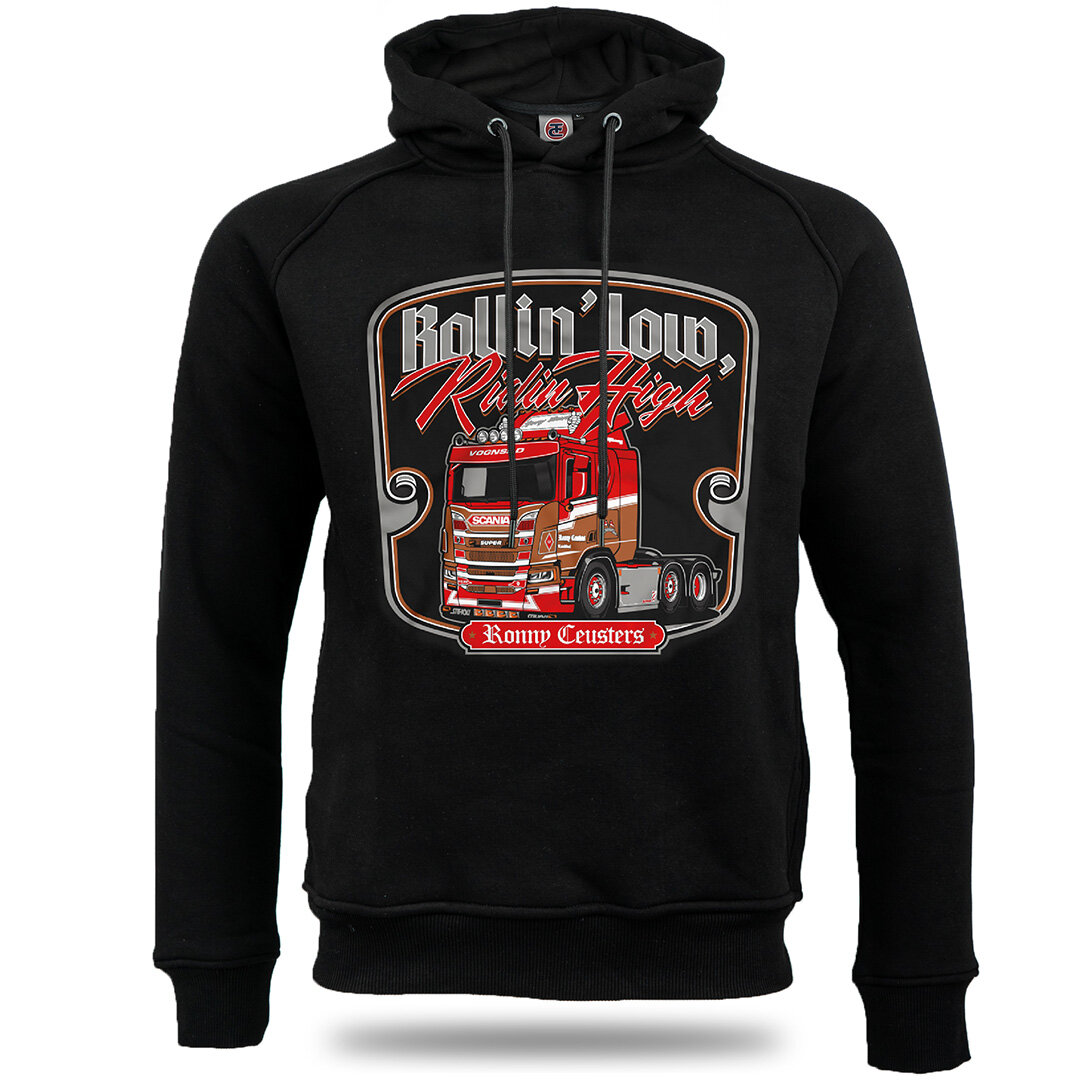 Ronny Ceusters Hoodie Rollin Low Riding High Noir Laakdal