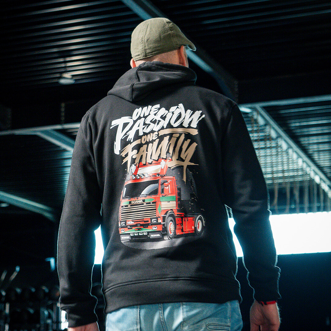Truckjunkie Felpa Una Passione Una Famiglia Graffity Camion
