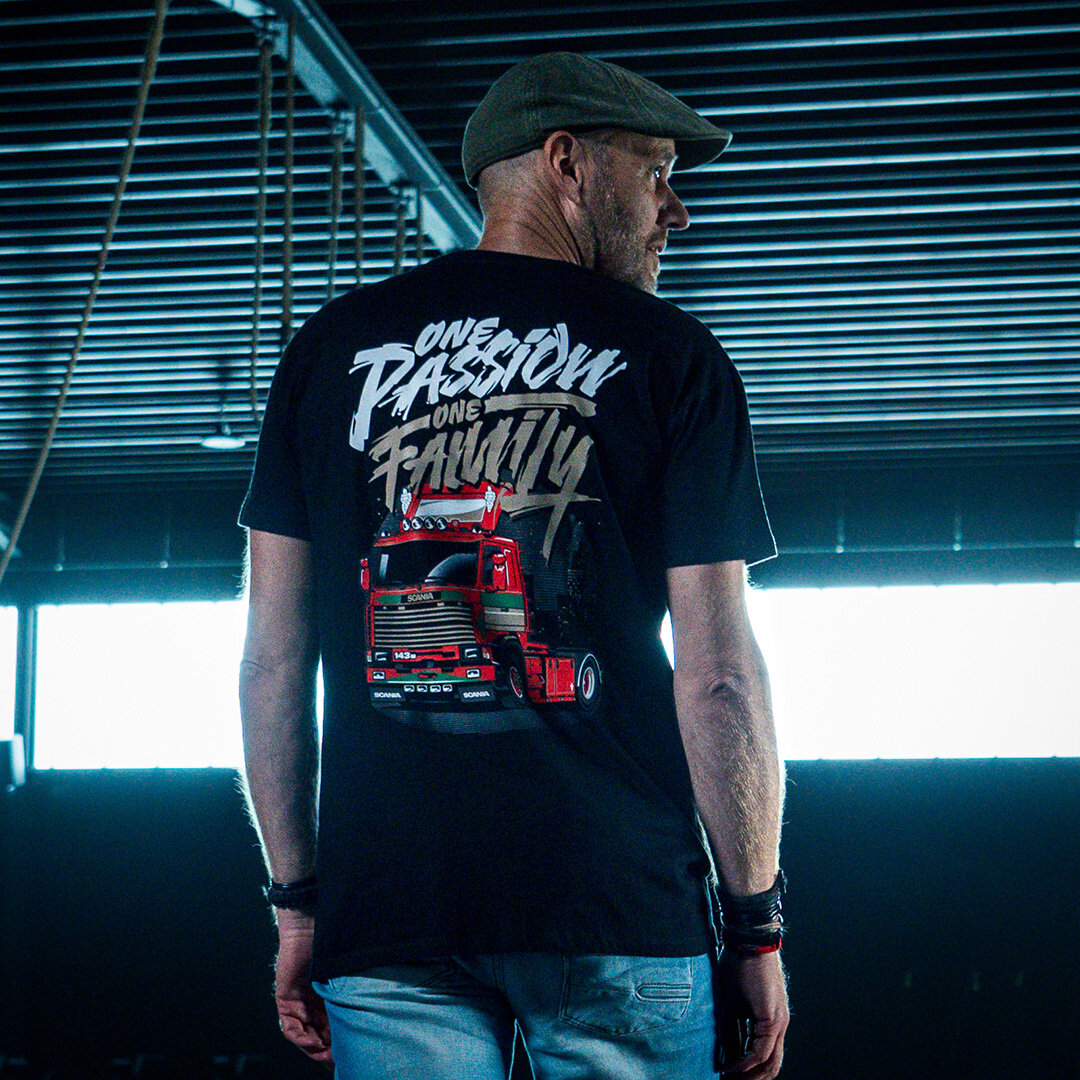 Truckjunkie T-Shirt Une Passion Une Famille Camion Graffiti