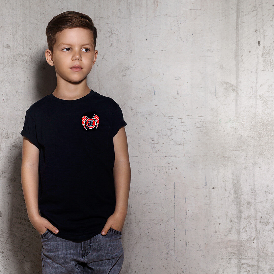 Maglietta per bambini Ronny Ceusters Laakdal Nero