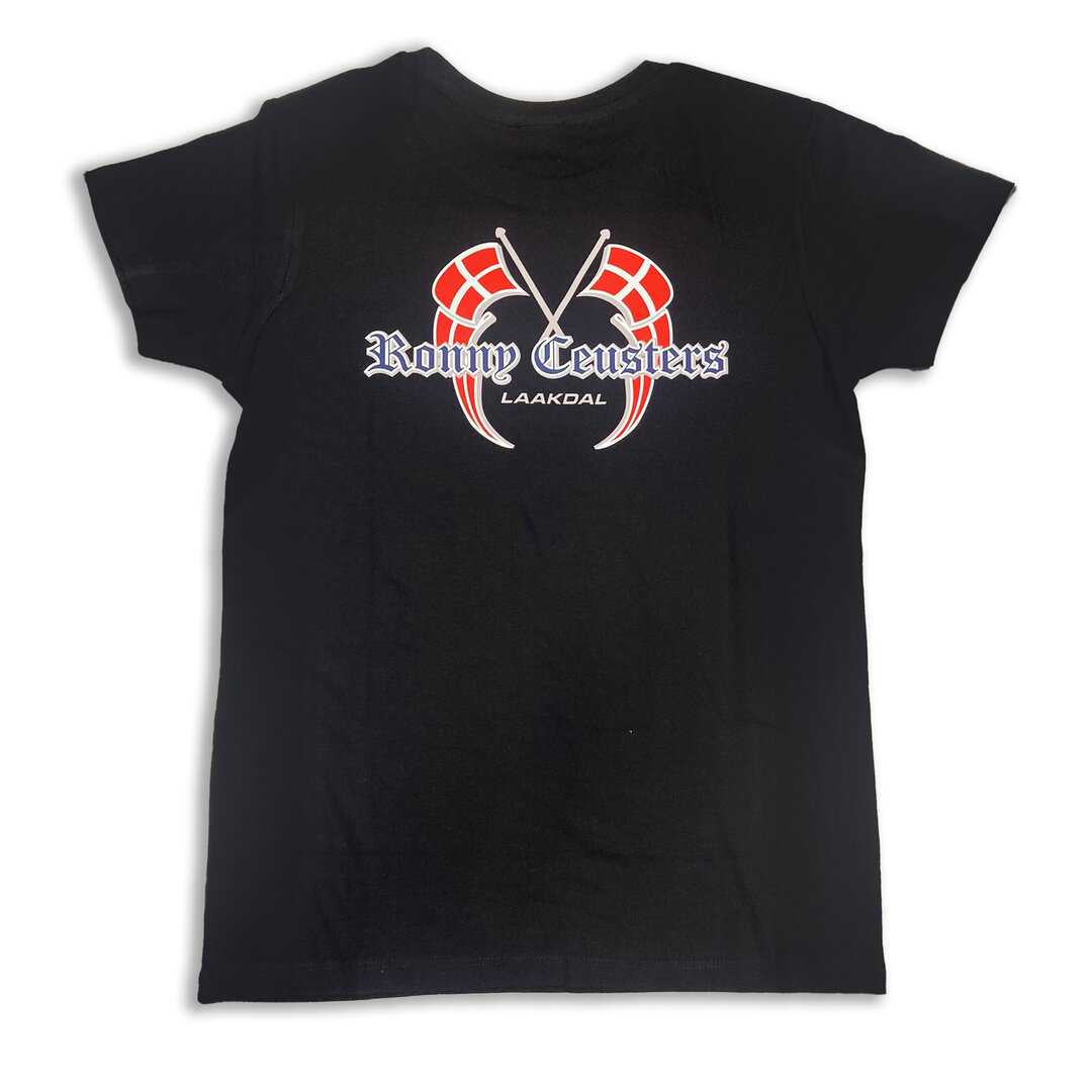 T-shirt Femme Ronny Ceusters Laakdal Noir