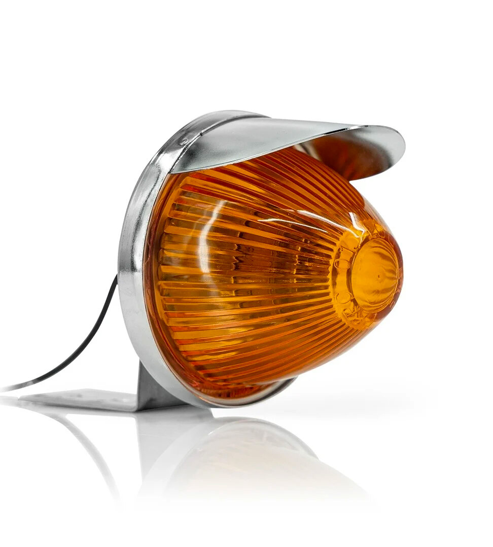RSLO Oldskool Orange Style de Fenêtre Léger Pour Camions 12V/24V Avec Pare-soleil Intégré