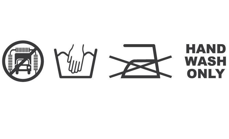 Handwash Only Sticker Set