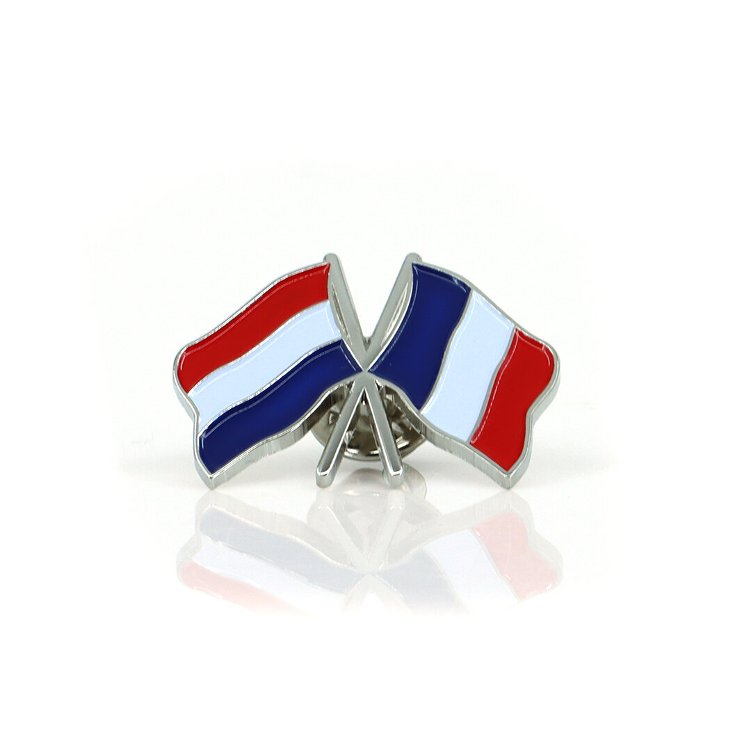 Broche Pays-Bas France Argent