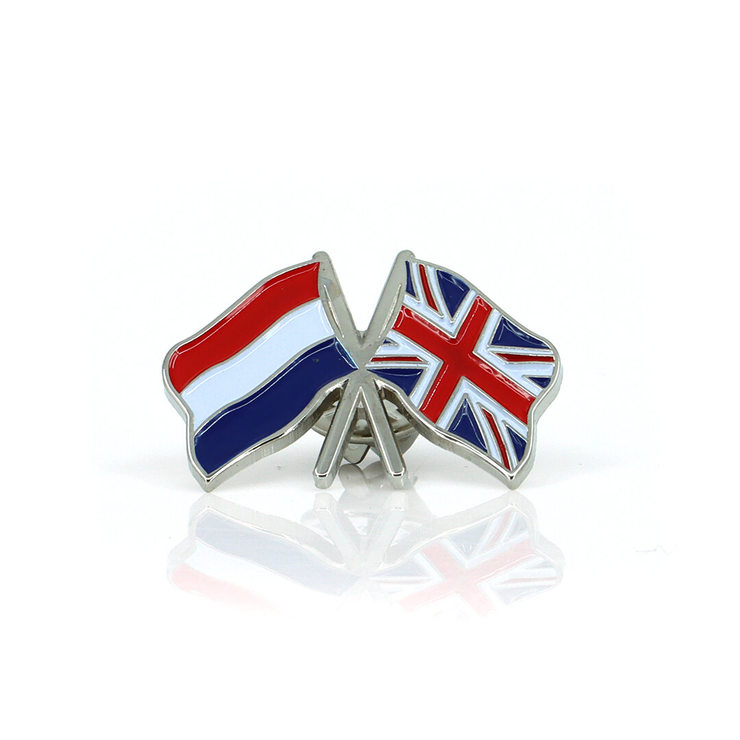 Épingle Pays-Bas Allemagne Argent 3x2,2 cm