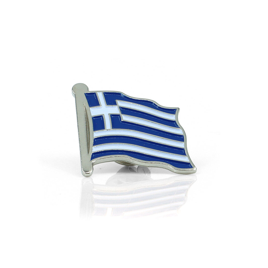 Épingle Grèce Argent 2,5x2,5cm
