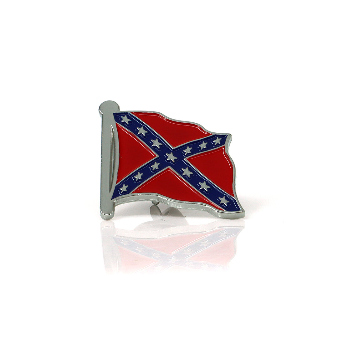 Épingle Rebelle couleur argentée 2,5x2,5cm