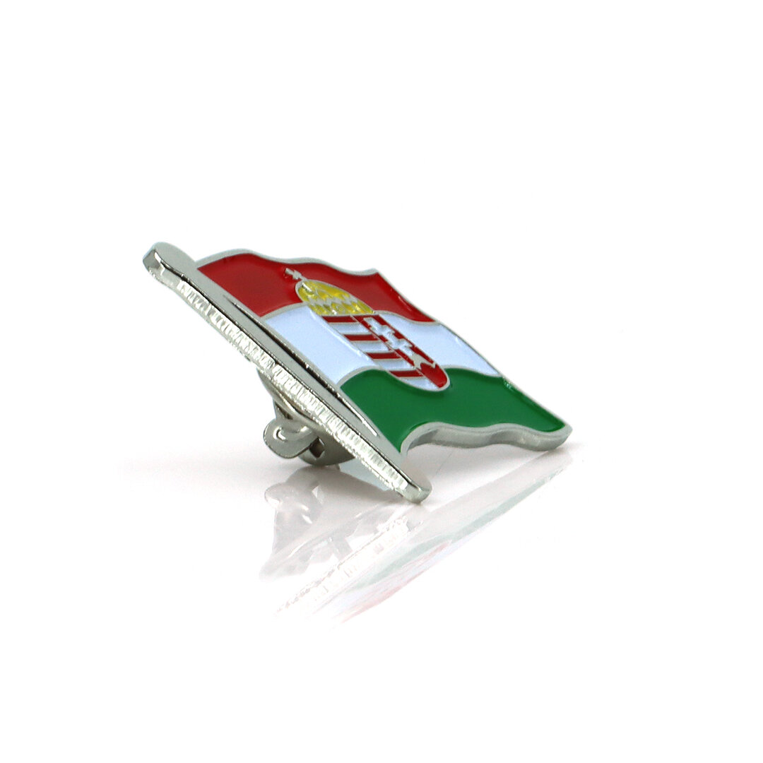 Épingle Hongrie Argent 2,5x2,5cm