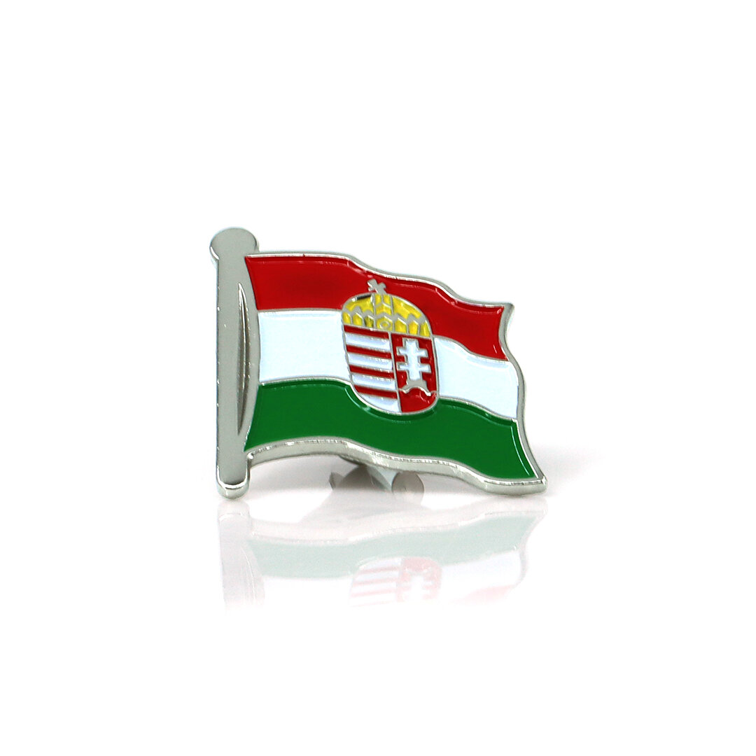 Épingle Hongrie Argent 2,5x2,5cm