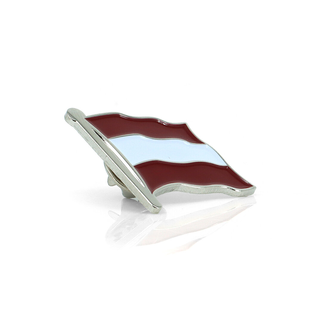 Épingle Lettonie Argent 2,5x2,5cm