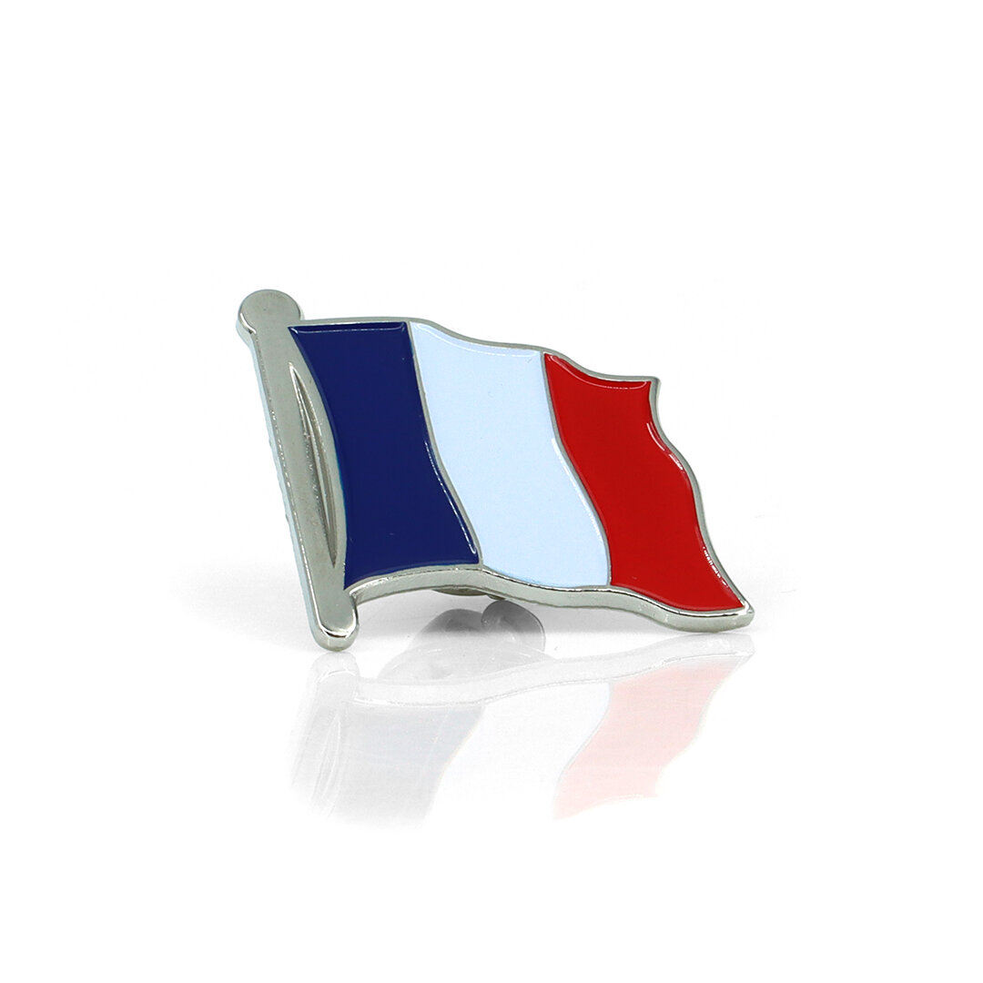 Épingle France Argent 2,5x2,5cm
