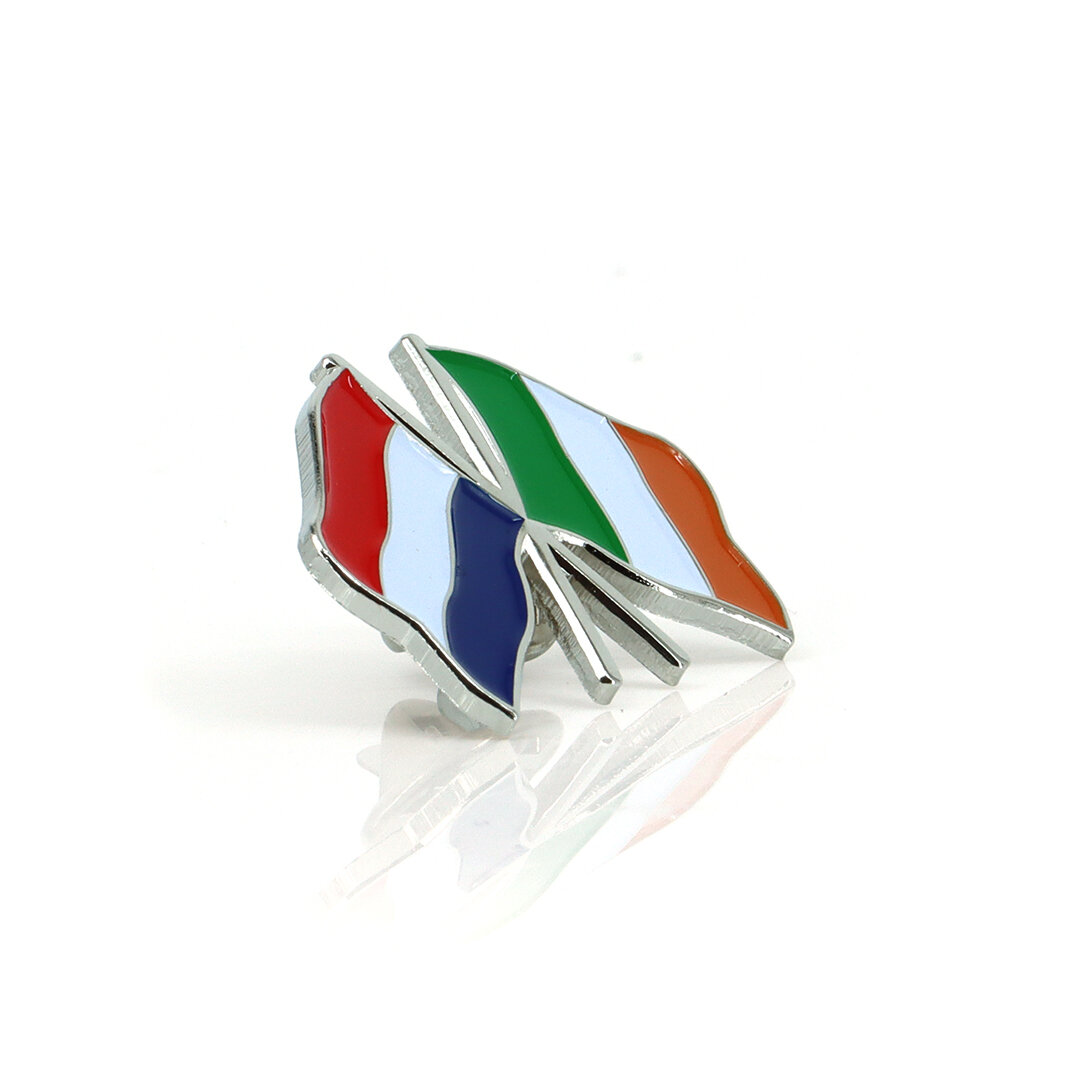 Épingle Pays-Bas Italie Argent 3x2,2 cm