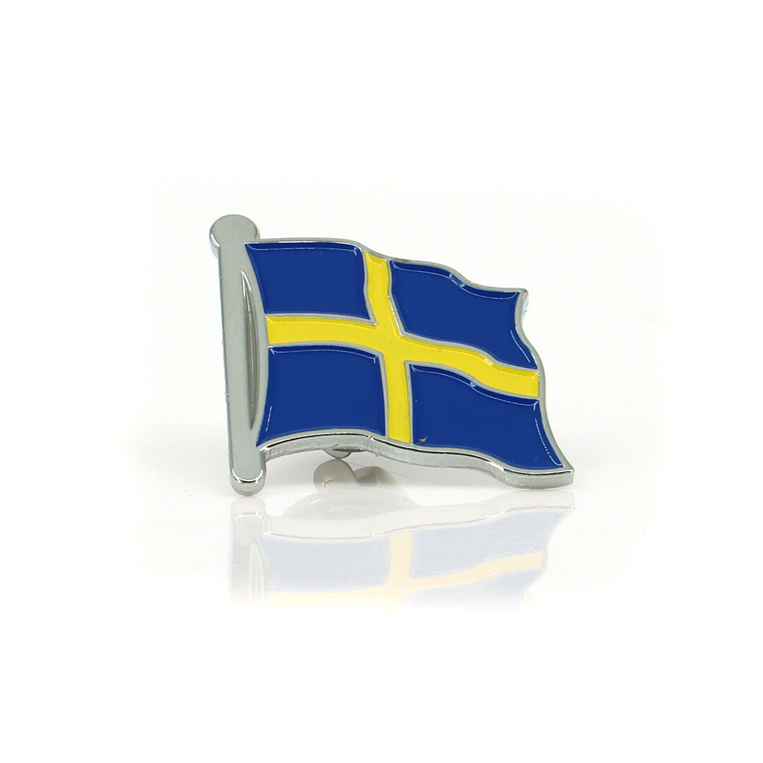 Épingle couleur argent Suède 2,5x2,5cm