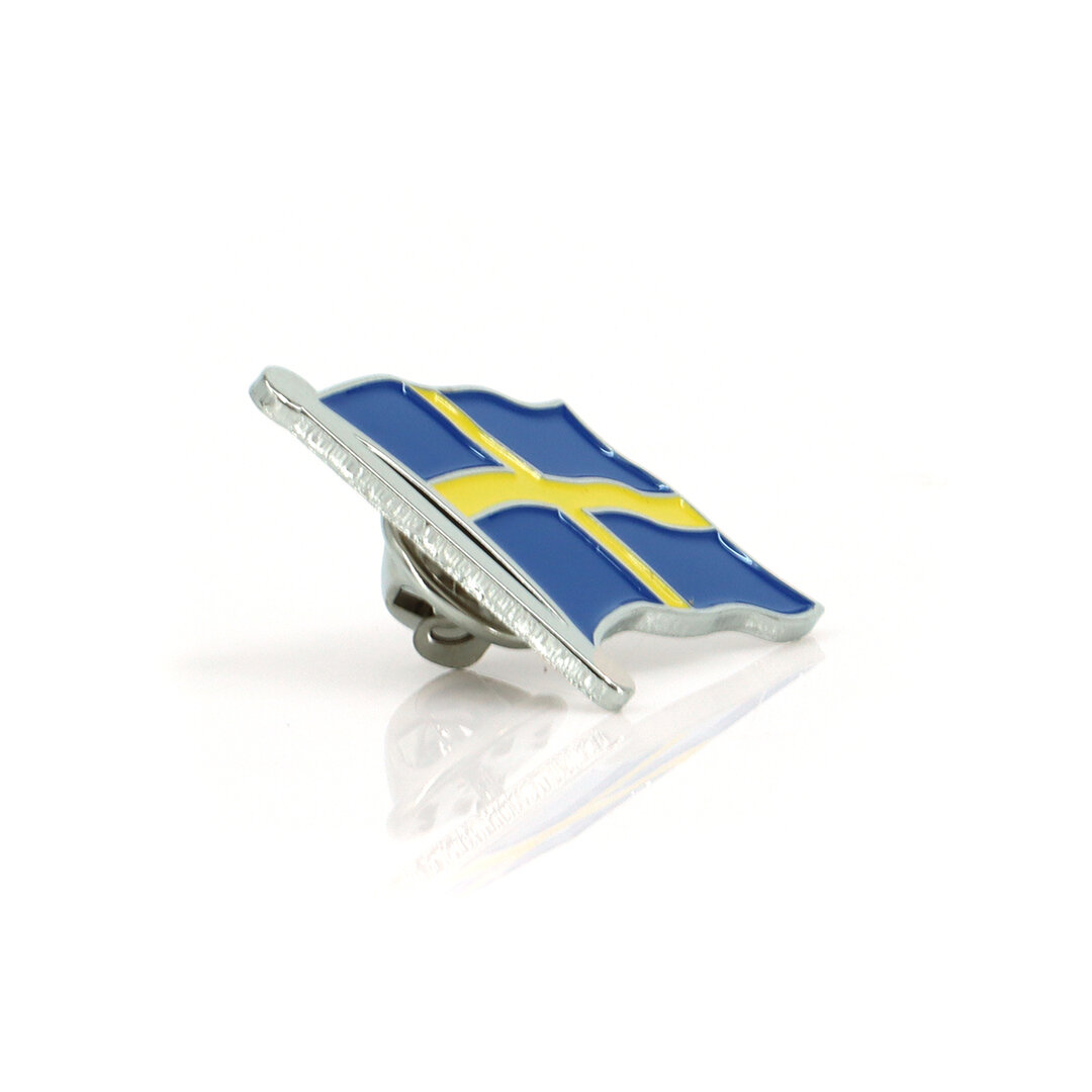 Épingle couleur argent Suède 2,5x2,5cm
