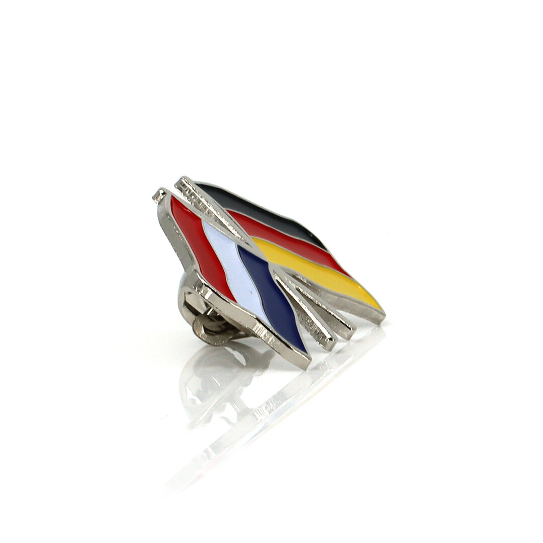 Épingle Pays-Bas Allemagne Argent 3x2,2 cm