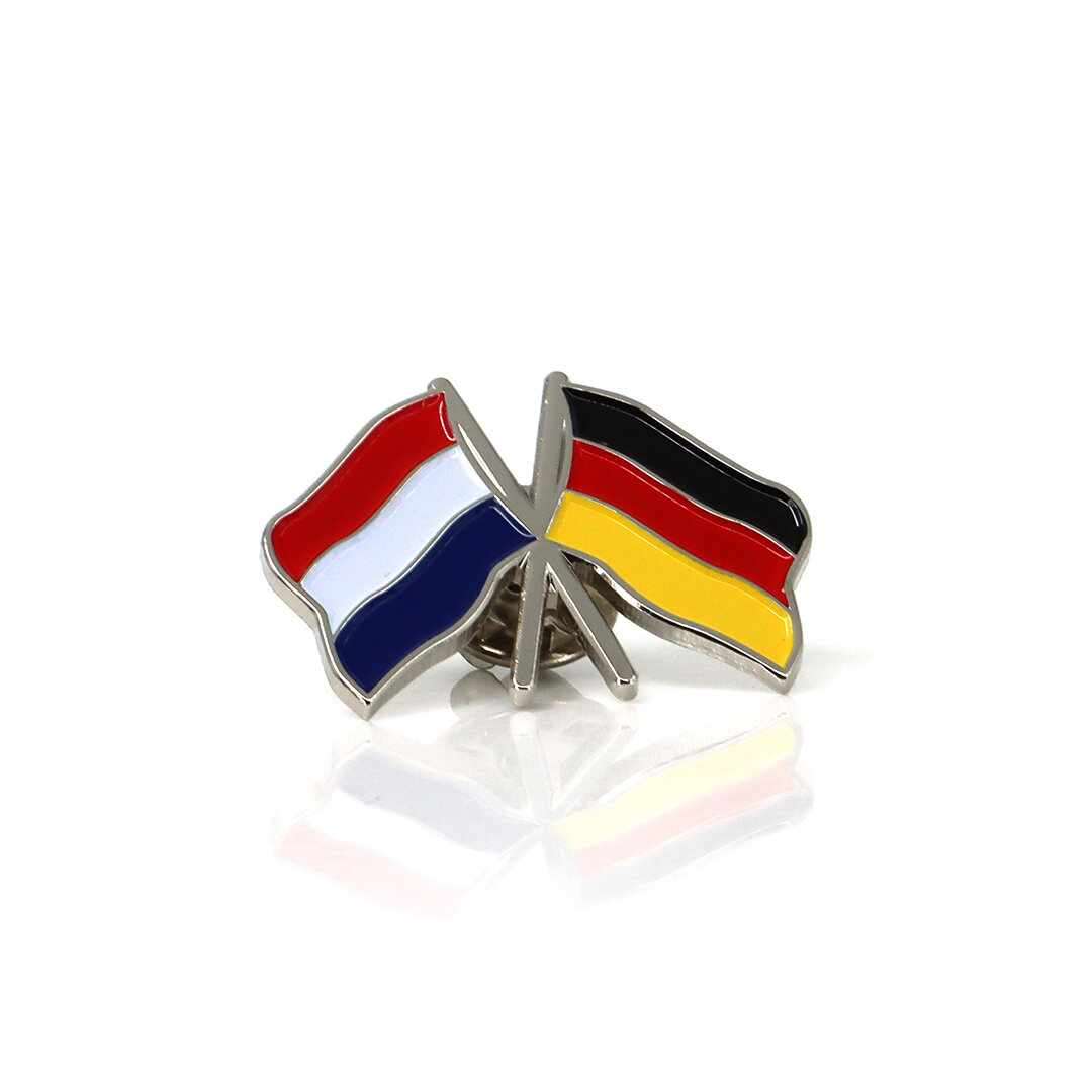 Épingle Pays-Bas Allemagne Argent 3x2,2 cm