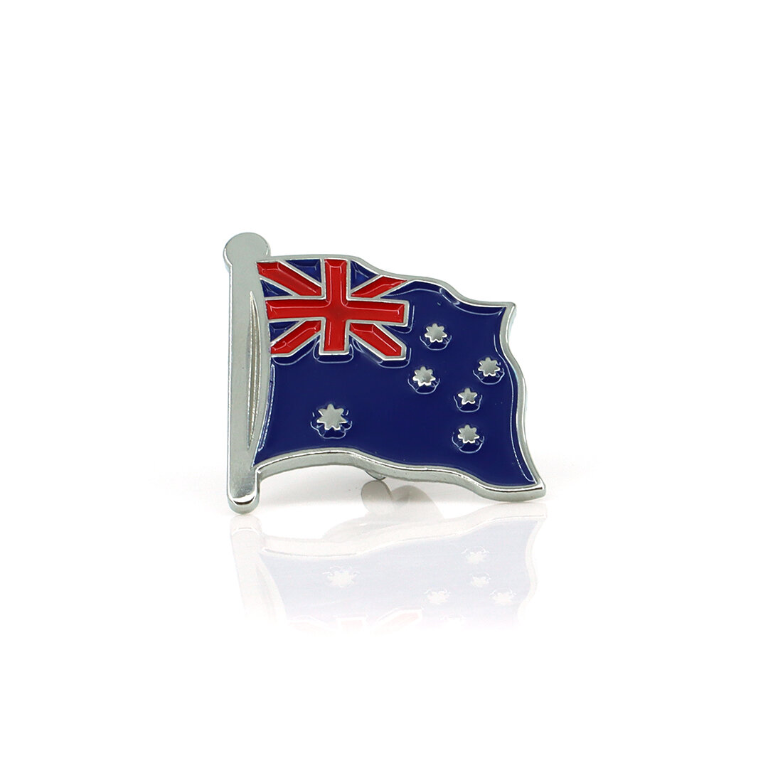 Épingle Australie Argent 2,5x2,5cm