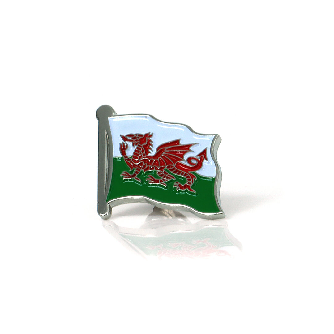Épingle Pays de Galles Argent 2,5x2,5cm