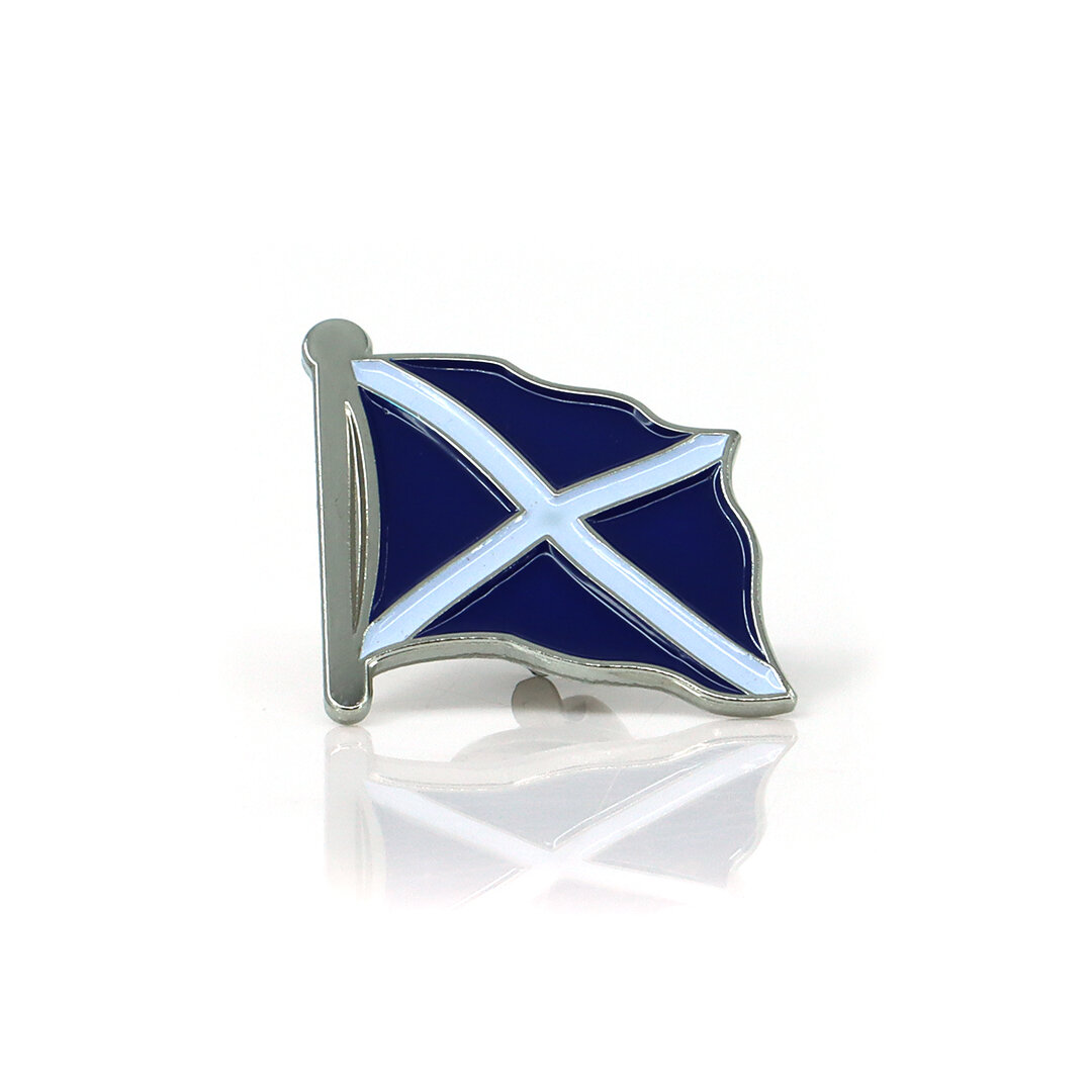 Épingle Écosse Argent 2,5x2,5cm