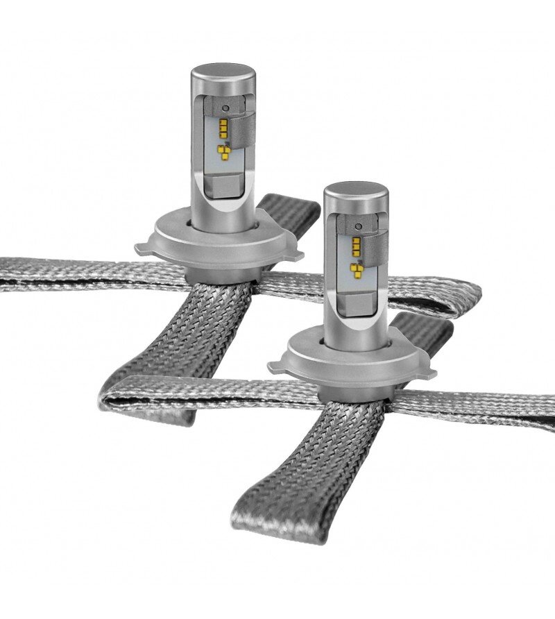 Ensemble de remplacement éclairage LED H1 H7 feux de route bandes de refroidissement pliables 3200 lumens 21W 9-36V