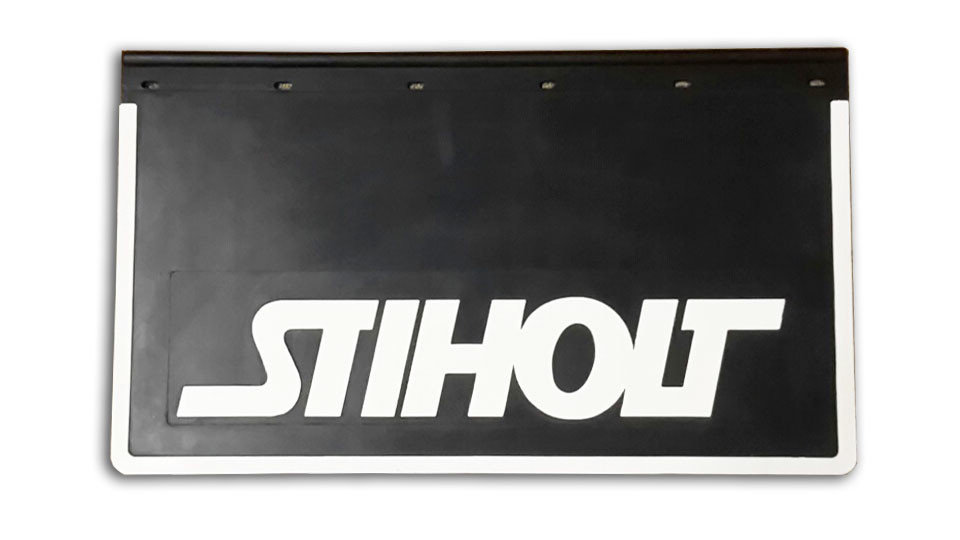 STIHOLT Bavette Noire 60x35cm Pare-chocs Avant Caoutchouc Par Set